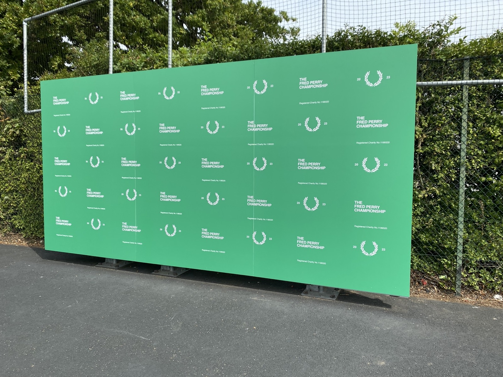 Fred Perry - Championship hoarding board