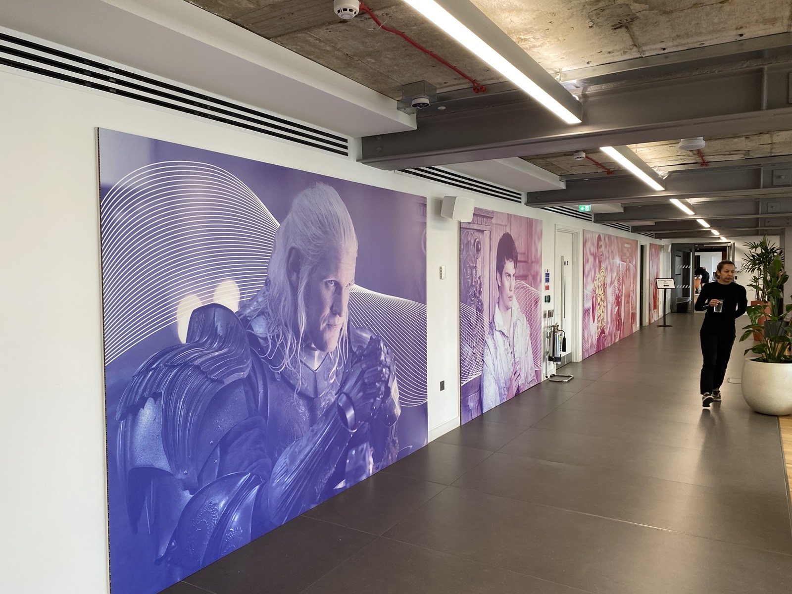 WPP OpenSky - corridor wall mural
