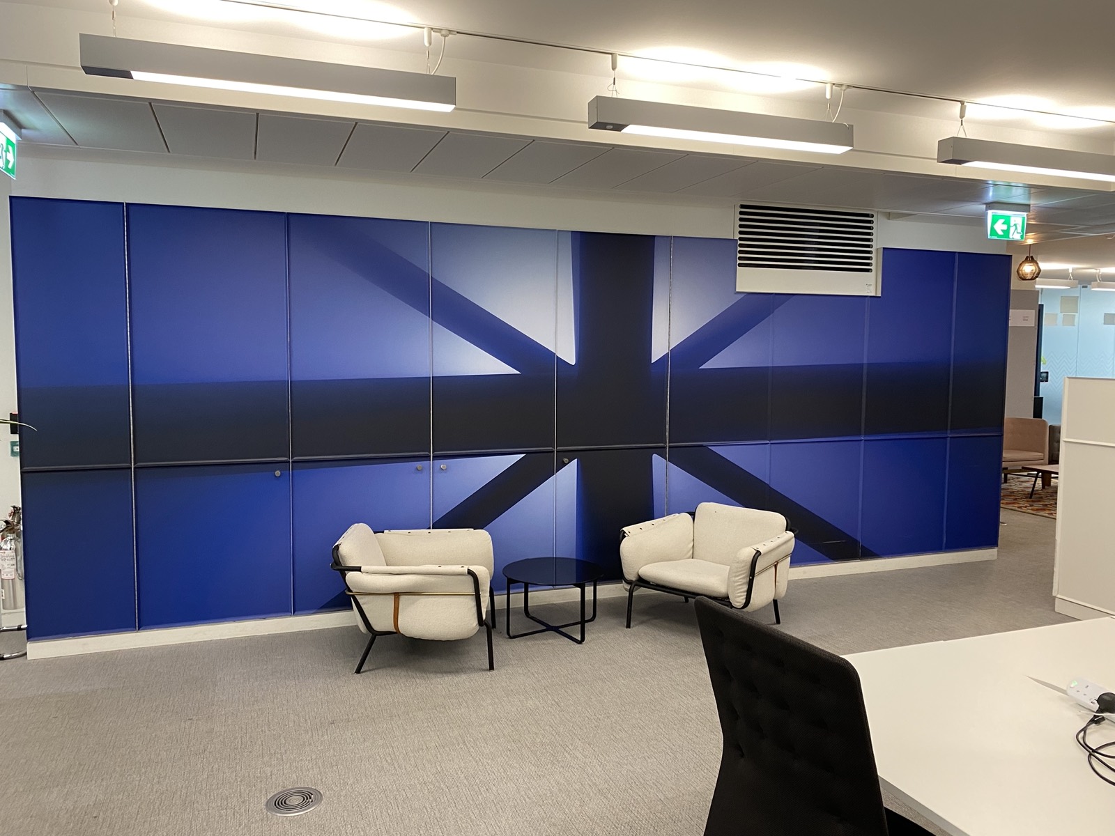 Saatchi & Saatchi - Union Jack panelled wall