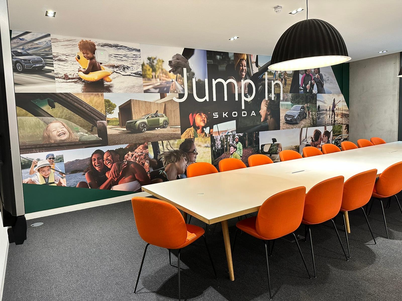 Skoda - "Jump In" pitch wall mural