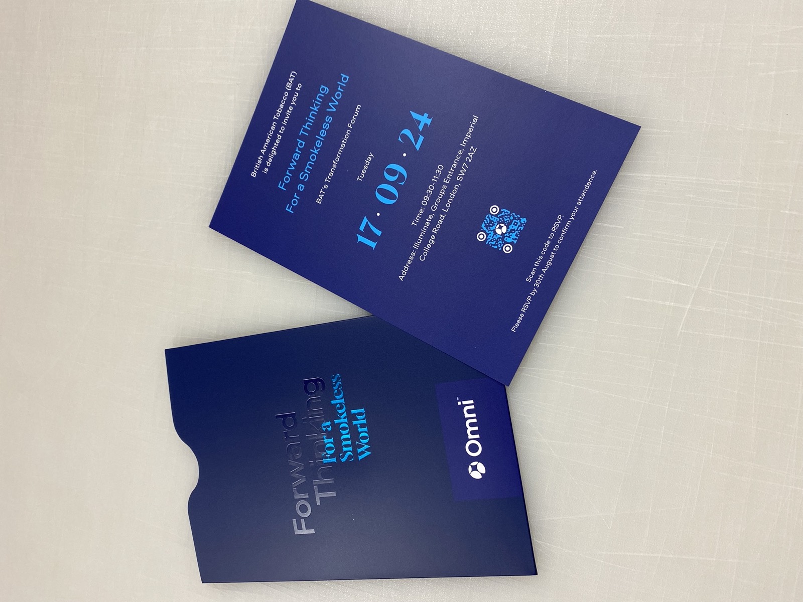 BAT / Omni - event invitation print
