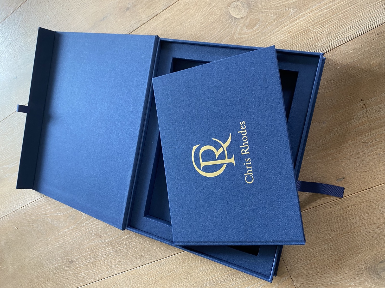 Chris Rhodes - foil-blocked presentation box